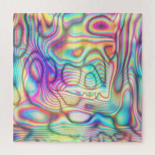 Kleurrijke Trippy Holo Holografisch Legpuzzel (Verticaal)