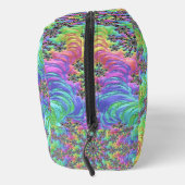 Kleurrijke Trippy Vibrant Groovy Fractal Burst Toilettasje (Rechts)