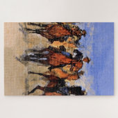 Kleurrijke Troepen naar de Redding door Frederic R Legpuzzel (Horizontaal)