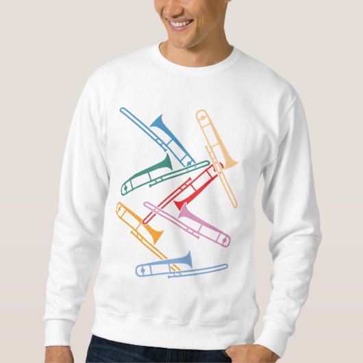 Kleurrijke Trombones Trui (Voorkant)