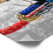 Kleurrijke Trompet Poster Art door Juleez, Trompet (Hoek)