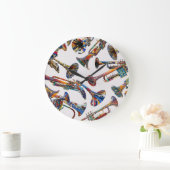 Kleurrijke Trompetten, Trompetten Print, Trompet A Grote Klok (Huis)