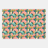 Kleurrijke tropen: handpalms ompakken papier inpakpapier vel (Voorkant 2)