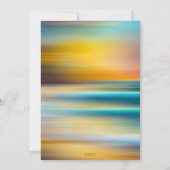 Kleurrijke Tropical Beach Sunset Pensioen Kaart (Achterkant)