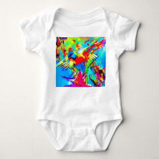 Kleurrijke Tropical Bird baby romper