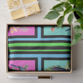 Kleurrijke Tropical Birds Tegel Patroon Decoupage Tissuepapier (Geschenk)