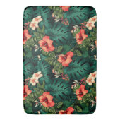 Kleurrijke Tropical Paradise Hawaii Aloha Bloemen Badmat (Voorkant Verticaal)