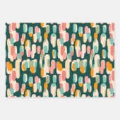 Kleurrijke tropicals: handpalmen die papier overvu inpakpapier vel (Voorkant 2)