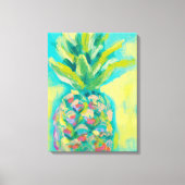 Kleurrijke tropische anananas canvas afdruk (Voorkant)