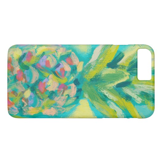 Kleurrijke tropische anananas Case-Mate iPhone case (Achterkant (Horizontaal))