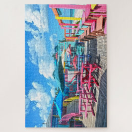 Kleurrijke tropische bahamas Bar en Grill Legpuzzel