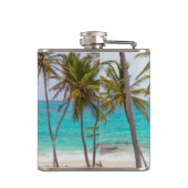 Kleurrijke tropische balkolf heupfles (Achterkant)