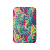 Kleurrijke tropische bladeren badmat (Voorkant Verticaal)