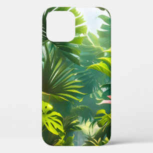Kleurrijke Tropische Bladeren en Hibiscus Bloemen  Case-Mate iPhone Case
