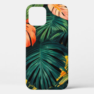 Kleurrijke tropische bladeren en hibiscusbloemen Case-Mate iPhone case