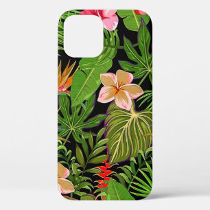 Kleurrijke tropische bladeren en hibiscusbloemen   Case-Mate iPhone case