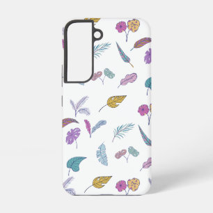 Kleurrijke Tropische Bladeren Hoesje Samsung Galaxy Hoesje