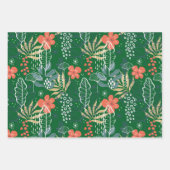 Kleurrijke tropische bladeren inpakpapier vel (Voorkant 3)