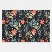 Kleurrijke tropische bladeren inpakpapier vel (Voorkant 2)