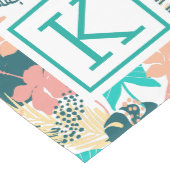 Kleurrijke tropische bladeren medium tafelloper (Hoek)