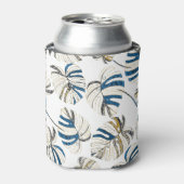 Kleurrijke tropische bladeren, modern patroon. blikjeskoeler (Blikje Voorkant)