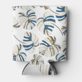 Kleurrijke tropische bladeren, modern patroon. blikjeskoeler (Voorkant)