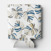 Kleurrijke tropische bladeren, modern patroon. blikjeskoeler (Achterkant)