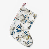 Kleurrijke tropische bladeren, modern patroon. kleine kerstsok (Voorkant (Hangend))