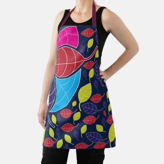 Kleurrijke tropische bladeren Natuur Schort (Insitu)