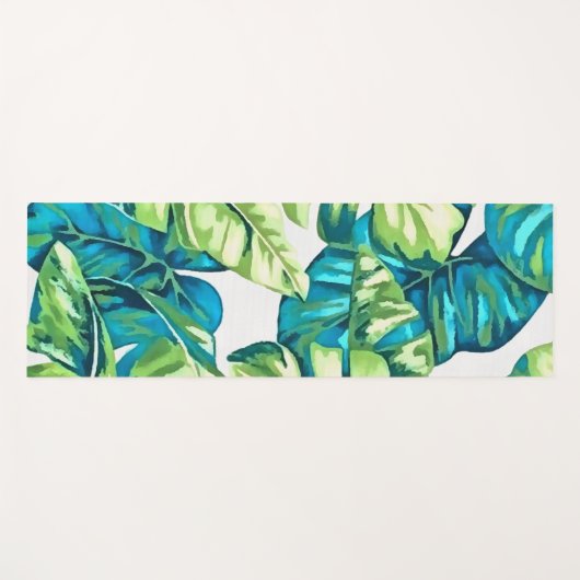 kleurrijke tropische bladeren van bananen en van M Yogamat (Voorkant (horizontaal))