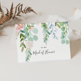 Kleurrijke Tropische Bloemachtige Bruiloft Dank Je Bedankkaart