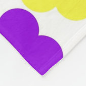 Kleurrijke tropische bloemen botanische lente zome fleece deken (Hoek)