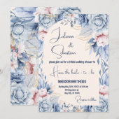 Kleurrijke Tropische Bloemen Casual bruiloft Kaart (Voorkant / Achterkant)