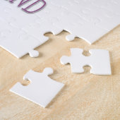 kleurrijke tropische bloemen en inspirerend toucan legpuzzel (Zijkant)