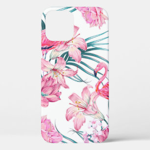 Kleurrijke tropische bloemen en vogels naadloos Case-Mate iPhone case