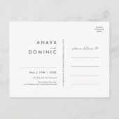 Kleurrijke Tropische Bloemen | Groene Save The Dat Uitnodiging Briefkaart (Achterkant)