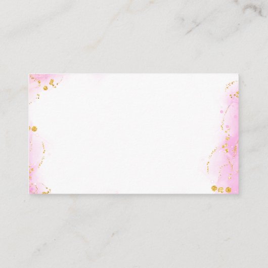 Kleurrijke Tropische Bloemen Huwelijk QR Code Deta Informatiekaartje (Achterkant)