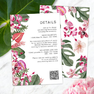 Kleurrijke Tropische Bloemen Informatiekaartje