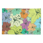 Kleurrijke tropische bloemen naadloos patroon kussensloop (Achterkant)