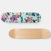 Kleurrijke tropische bloemen persoonlijk skateboard (Horizontaal)