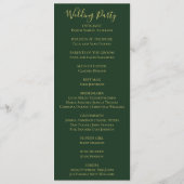 Kleurrijke tropische bloemen roze Sinaasappel brui Programmakaart (Achterkant)