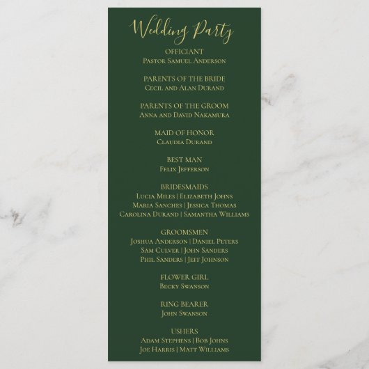 Kleurrijke tropische bloemen roze Sinaasappel brui Programmakaart (Achterkant)