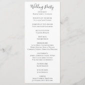 Kleurrijke tropische bloemen roze Sinaasappel brui Programmakaart (Achterkant)