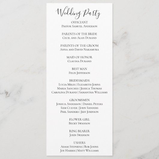 Kleurrijke tropische bloemen roze Sinaasappel brui Programmakaart (Achterkant)