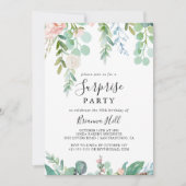 Kleurrijke Tropische Bloemen Verrassingsfeest Kaart (Voorkant)