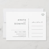 Kleurrijke Tropische Bloemen | Verticaal Save The Date (Achterkant)