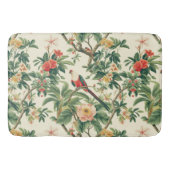 Kleurrijke tropische bloemen Vogels Badmat (Voorkant)