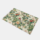 Kleurrijke tropische bloemen Vogels Deurmat (Schuin)