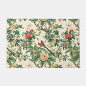 Kleurrijke tropische bloemen Vogels Deurmat (Voorkant)