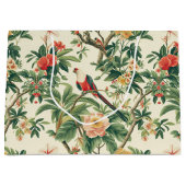 Kleurrijke tropische bloemen Vogels Groot Cadeauzakje (Voorkant)